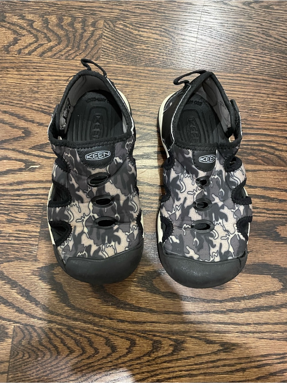 Keen Kids Black & Gray Camo Closed-Toe Water Sandals